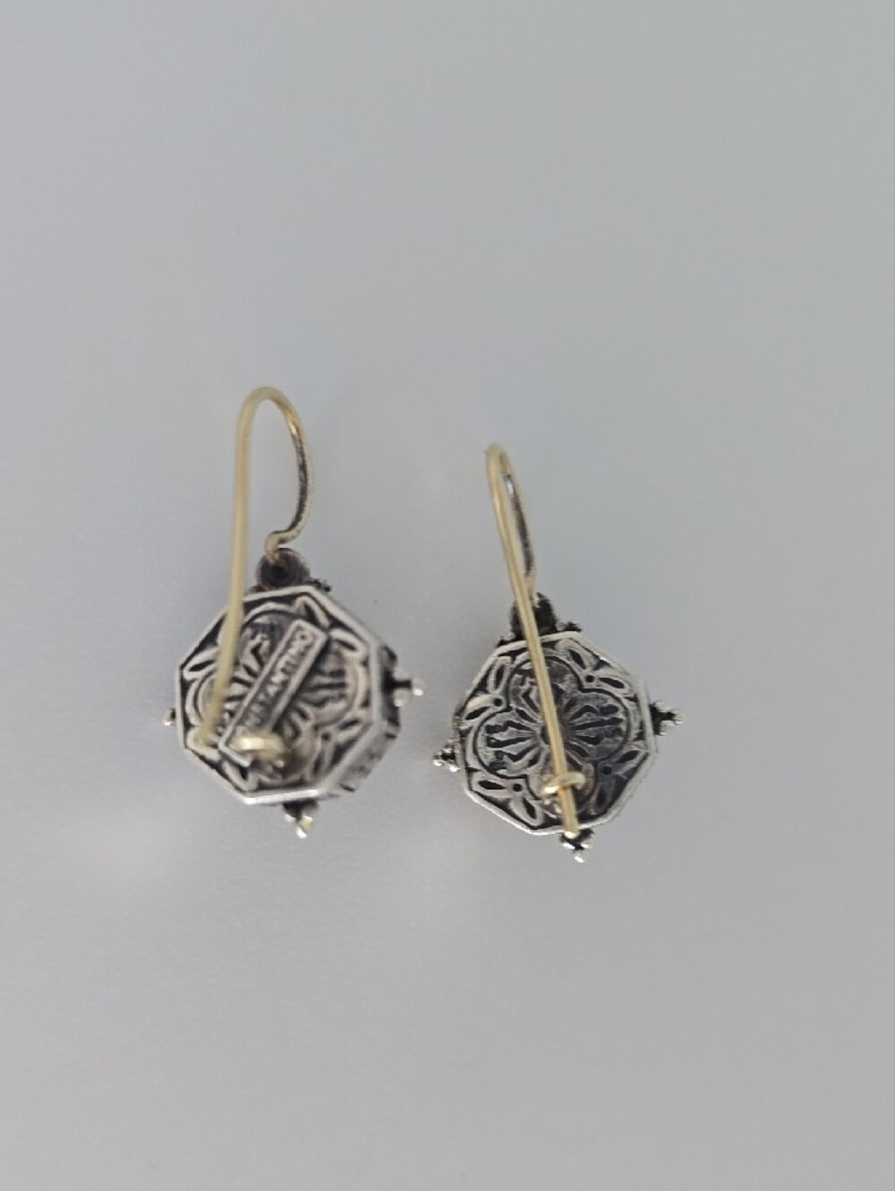 Konstantino 18K Gold & Sterling Silver Earrings with Pink Tourmaline - Picture 3 of 6